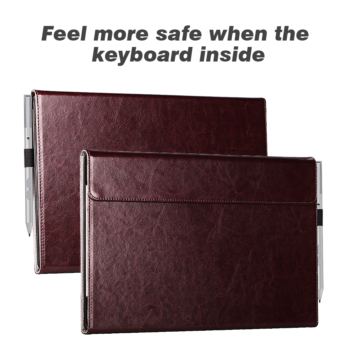 Hot-selling Custom logo waterproof men business tablet case cover in PU materials flip cover for Microsoft surface pro 7/6/5/4